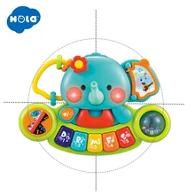 HOLA TOYS 3135 музыкальный инструмент Детские игрушки для малышей Слон клавиатура пианино для детских подарков