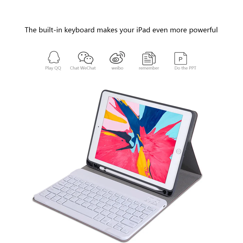 Американская, с задней подсветкой Клавиатура чехол для iPad Air 1 iPad Air 2 iPad Pro 9,7 iPad 9,7 чехол для планшета с держателем ручки авто сна/бодрствования