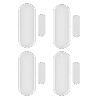 

FULL-Smart WIFI Door netic Alarm Sensor Tuya Door Open/Closed Detectors Remote Control Works with Alexa Google Home 4 Set