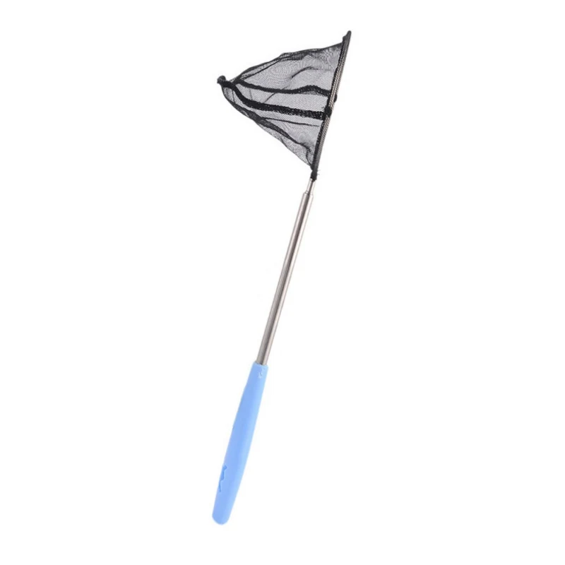 11.11 Folding Fishing Nets Aquarium Fish Net Extend Telescopic Pole Handle Aquarium Square Extendable Shrimp Small