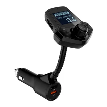 

50pcs Bluetooth Kit Dual USB LCD Car Mp3 Player FM Transmitter modulator QC3.0 Quick Charger Wireless Handsfree