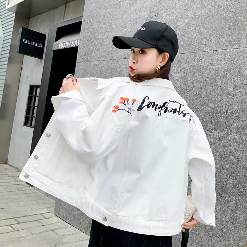 

Jeans Coat Spring And Autumn New Style Loose-Fit Korean-style Very Fairy of WOMEN'S Dress Mori Girl Graceful Short Jacket
