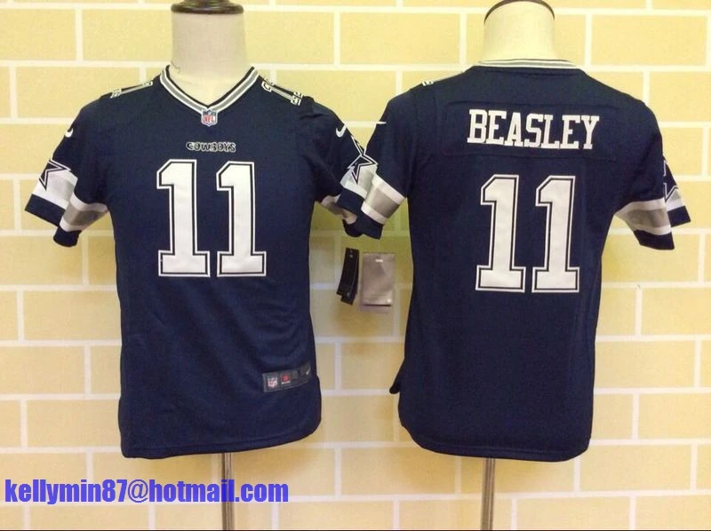 Stitiched, Dallas s, Tony Romo, Emmitt Smith, Cole besley, Sean Lee, Jason Witten, Ezekiel Elliott, для молодежи, детский трикотаж - Цвет: Белый