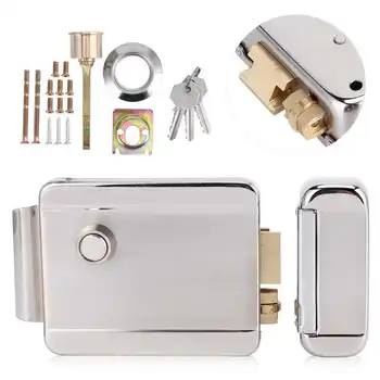

DC12V Single Headed Electric Control Lock Anti-Theft Security Door Access for Home Totel