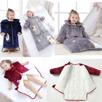 

Baby Sleeping Bag with Pillow Warm Lined Winter Long Sleeve Winter Sleeping Bag 0-3 years