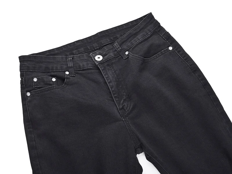 QoolXCWear, модные мужские рваные обтягивающие джинсы, стрейчевые, потертые, потертые, облегающие, джинсовые штаны, на коленях, с вышивкой, узкие брюки, брюки K29