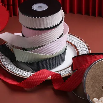 

Kewgarden Dots Edge Plaid Satin Ribbons 1" 1.5" 25mm 38mm 10mm Handmade Sewing Tape DIY Bow Corsage Accessories Packing 10 Yards