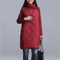 Осенне-зимняя свободная парка, пальто для женщин, M-4XL размера плюс, красный, серый, черный, 19, новинка, корейский стиль, длинный рукав, Модная