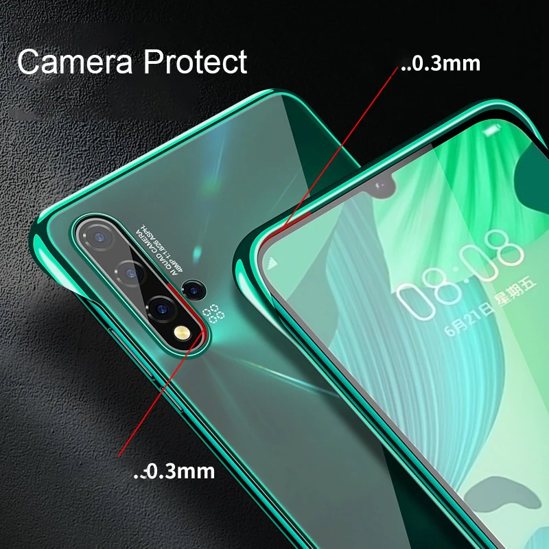 Для huawei P30 lite P20 Pro mate 20 Honor 20 Pro Nova 5 5i Pro защитная задняя панель HD жесткий прозрачный безрамочный жесткий чехол из поликарбоната