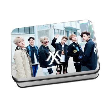 

Kpop MONSTA X Polaroid Photo Lomo Cards Fashion K-POP MONSTA X Shownu Won Ho Fans Collection Metal Box 30Pcs/Box Drop Shipping