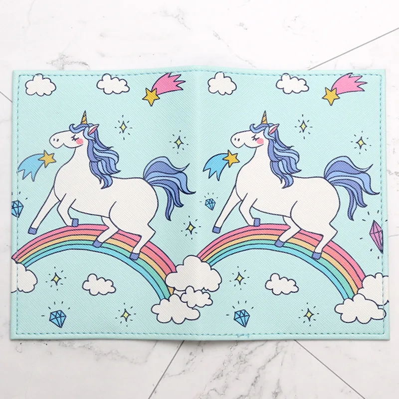 My little pony Кошелек для монет с героями мультфильмов Единорог искусственная кожа держатель для паспорта дорожная защитная сумка ID обложка паспорта кошелек