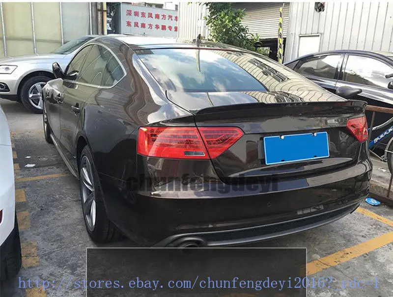Углеродное волокно авто задний спойлер багажника крыло губы пригодный для Audi A5 S5 2 двери 2009
