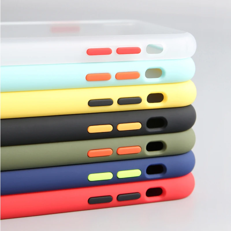 Moskado противоударный чехол для телефона для iPhone 11 X XR XS Max контрастный цвет матовый чехол-накладка для iPhone 7 8 7Plus Жесткий Чехол для ПК