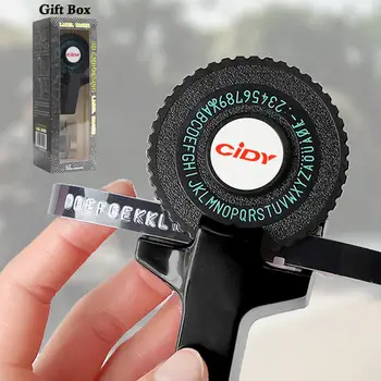 

Black Embossing Label Maker for MOTEX E101 Upgrade Version CIDY C101 Mini DIY Manual Typewriter fit for 9mm 3D label Tape