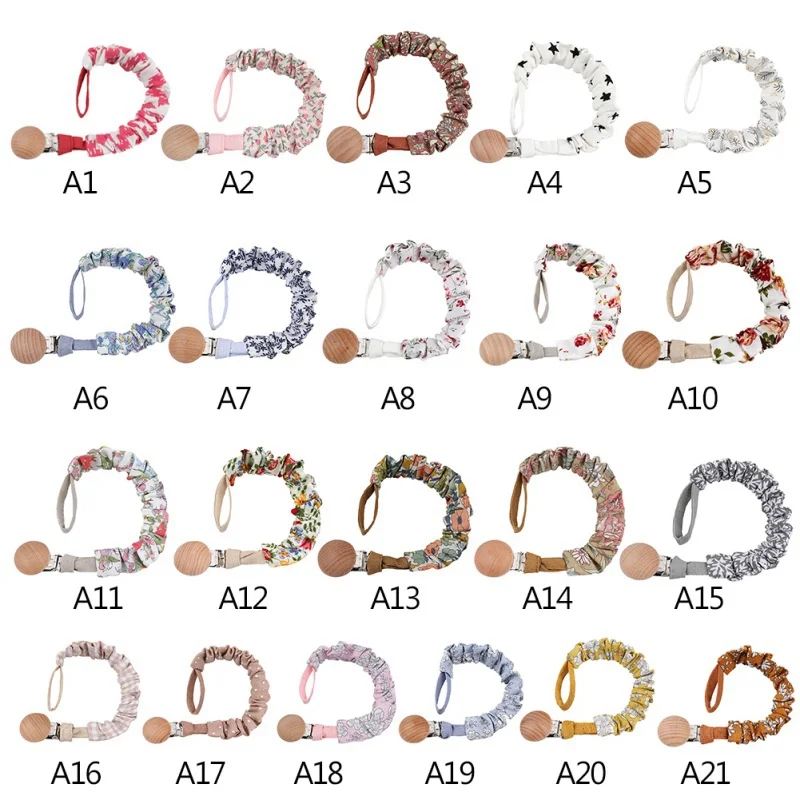 2pcs-random color Детские Прорезыватели для зубов, универсальный держатель, поводок для соски, зажим для соски, цепочка для младенцев, цветочные цепочки, прорезыватели для новорожденных - Цвет: 2pcs-random color