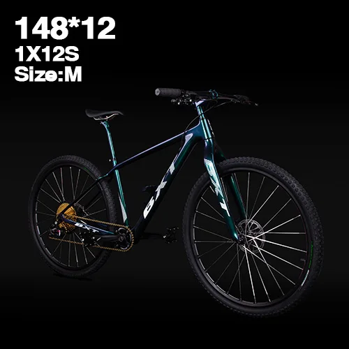 Углеродное волокно горный велосипед 1*12 скоростной полный велосипед 29 дюймов MTB 142*12/148*12 мм 29er Boost Frame Сверхлегкий заводской выход - Цвет: 148x12mm    M