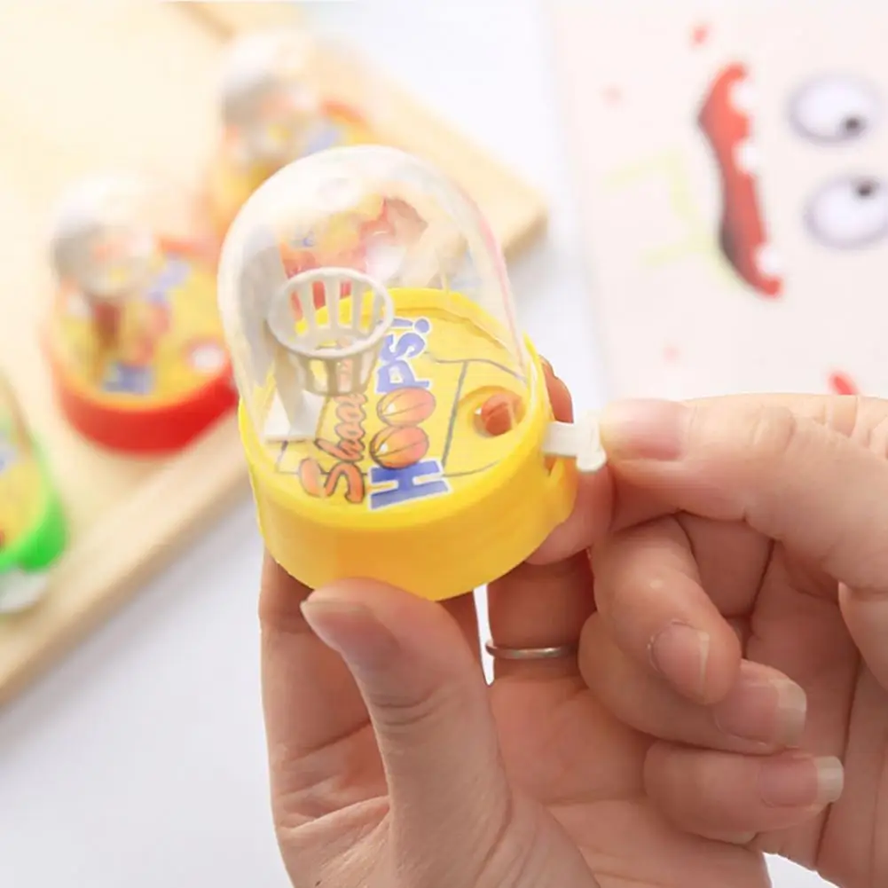 Basketball Machine Handheld Finger Ball Mini Reduce Pressure Shooting Puzzle Children Toys Gift for Kids Fans Club Cute 3
