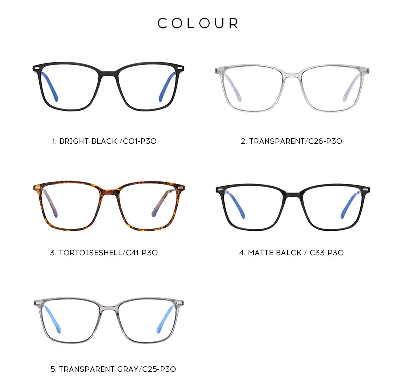 Anti Blue Light Blocking Glasses Women TR90 Eyeglasses Frame Men Prescription Reading Glasses CR39 Lens Hyperopia Myopia Eyewear blue light blockers