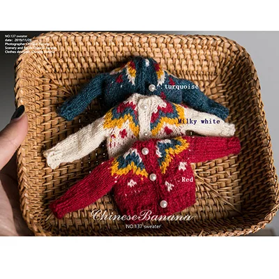 1pcs turquoise 1 шт. милый свитер вязаный кардиган одежда для Blyth, Holala Кукла Одежда Аксессуары - Цвет: 1pcs turquoise