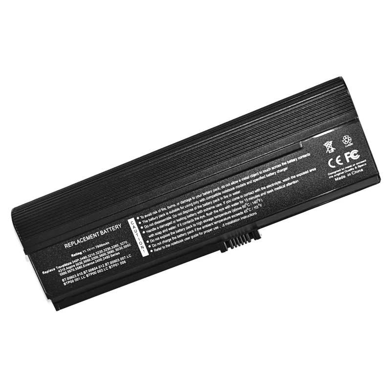 6600 мАч батарея для ноутбука Acer Aspire 3030 3054 3200 3600 3602 3603 3608 3682 3683 3684 5030 5051 5052 5053 5500 5501 5502