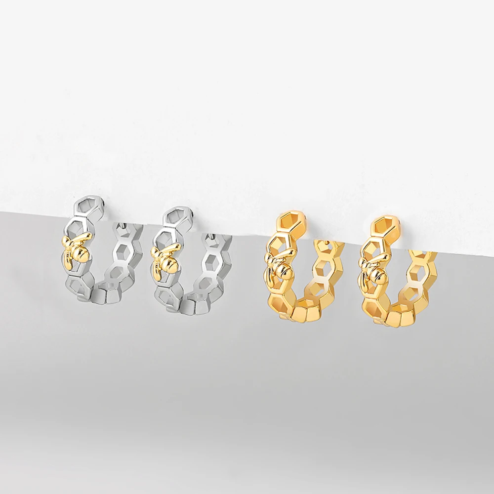 Серьги-кольца женские геометрической формы круглые ювелирные украшения в форме