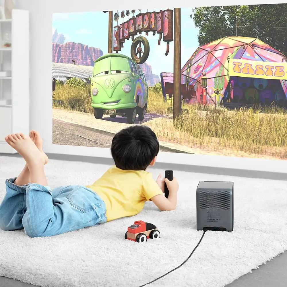 Xiaomi Fengmi Smart Lite DLP 3D проектор 550Ansi люмен 1080P Поддержка 4K Android 2+ 16 Гб Умный домашний кинотеатр проектор