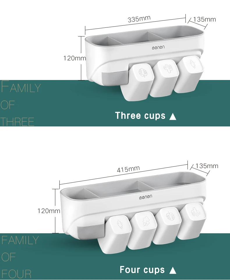 YUEWO настенный дозатор зубной пасты Автоматический Диспенсер зубной пасты, для зубной щетки держатель Аксессуары для ванной комнаты Стеллаж для хранения