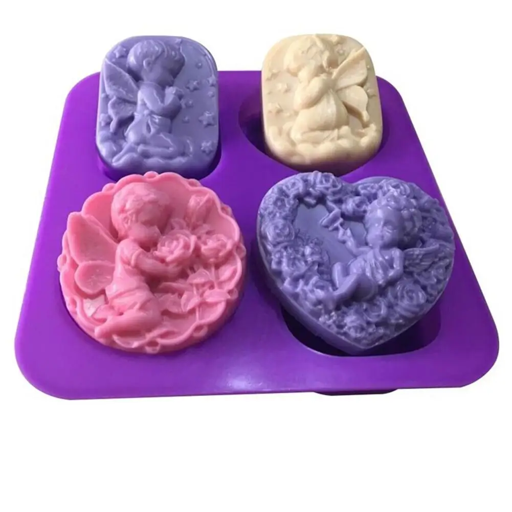 100% Handmade DIY Silicone Soap Mold Making 3D Oval Rectangle Mould Craft Flowers Bathroom Kitchen |