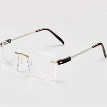 Сплав памяти унисекс Ретро без оправы прогрессивные мульти-фокусные линзы очки красный синий рецепт очки для чтения для женщин и мужчин