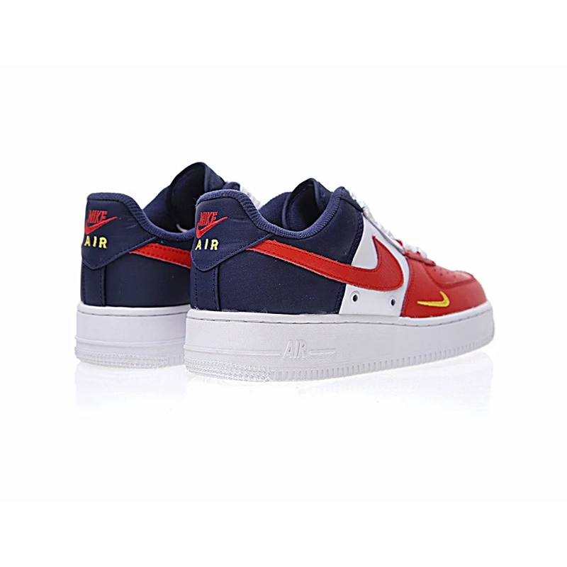 И аутентичный с Nike Air Force 1 Low мини Swoosh Для Мужчин's Скейтбординг обувь Спорт на открытом воздухе кроссовки Новое поступление 823511-601