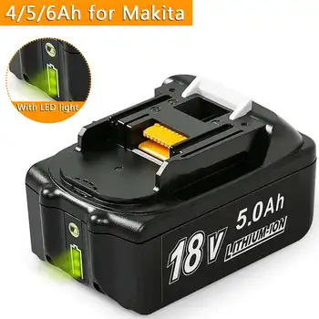 

6000/5000/4000/mAh Rechargeable Lithium ion Replacement Battery for Makita 18V Battery BL1840 BL1830 Cordless Drills Power Tool