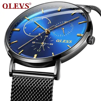 

OLEVS Mens Watches Top Brand Luxury Quartz Watch Men Calendar Bussiness Casual Relogio Masculino Waterproof Male Wristwatch