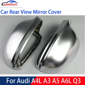 

XINSCNUO Car Rear View Mirror Cover 1 Pair For Audi A5 A4L A6L Q3 Mirror Covers Caps Replacement