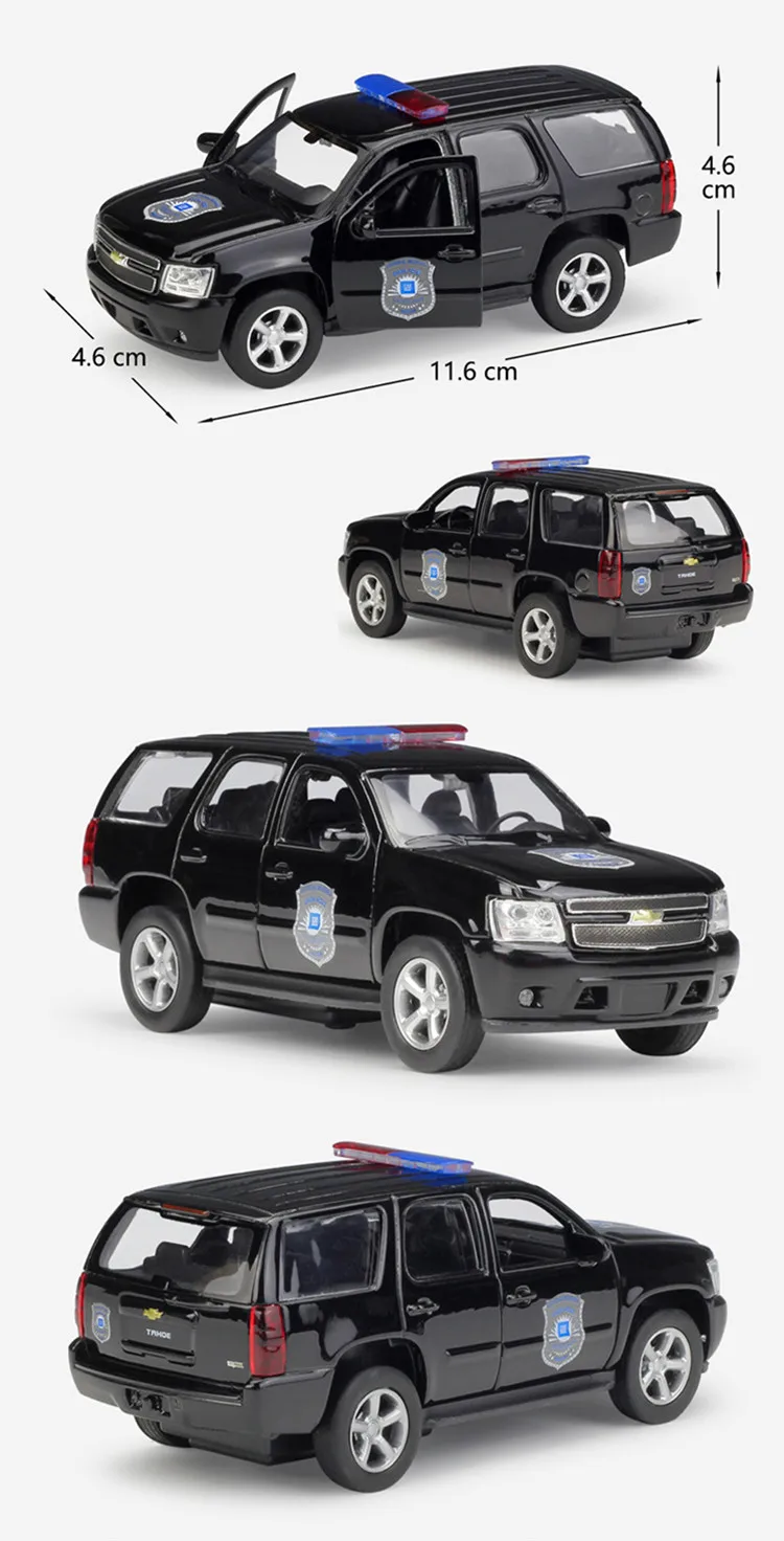 1:36 Chevrolet 2008 Tahoe модель автомобиля из сплава, модель автомобиля из искусственного металла, детская игрушка в подарок