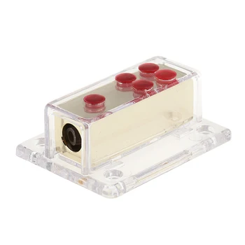 

4AWG 8AWG Gauge Power Gold Distribution Block Car Audio Wiring 1 to 4 Amp