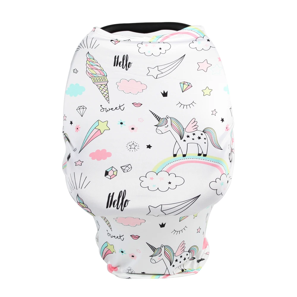Mother Breastfeeding Cover Nursing Covers Baby Car Seat Cover Multi-function Cartoon Print Dropship