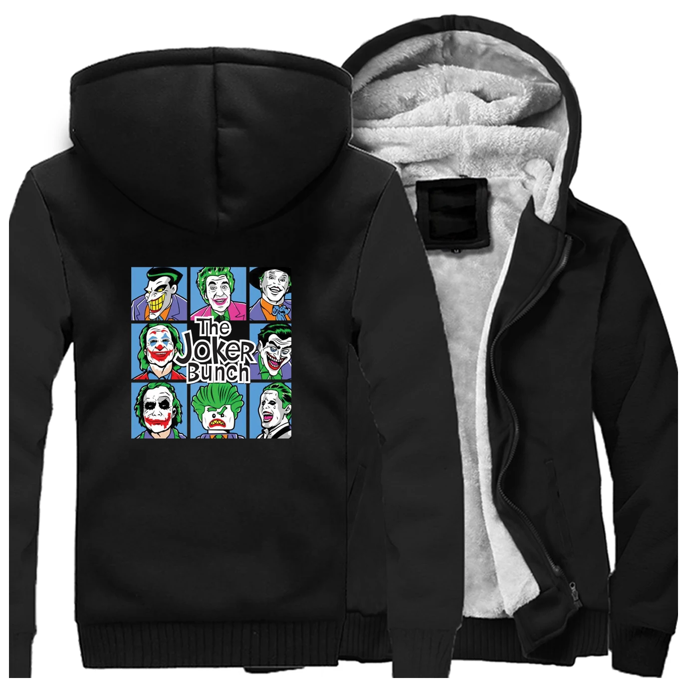 The Jokers Bunch Толстовка Мужская реглан Лидер продаж зимняя хип-хоп спортивная одежда хип-хоп теплая одежда модные толстовки на молнии