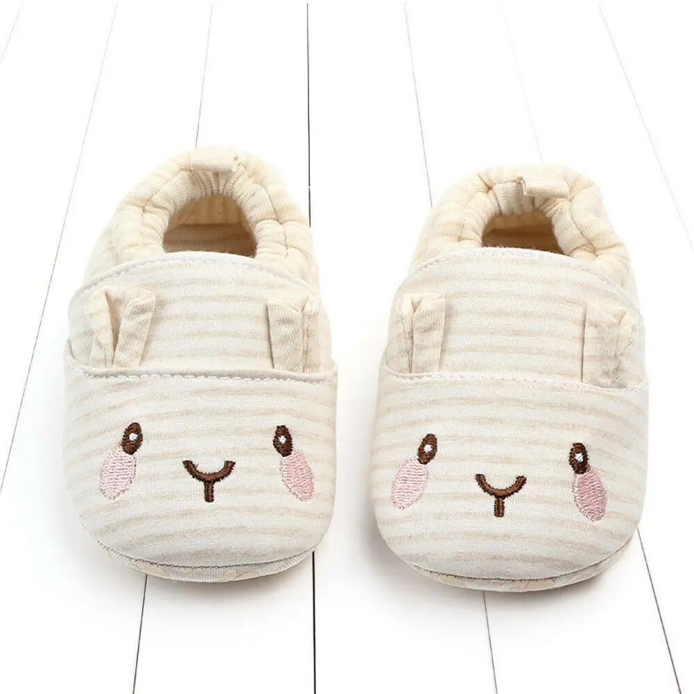 Обувь для новорожденных мальчиков и девочек; хлопковые мягкие удобные детские туфли с рисунком - Цвет: A