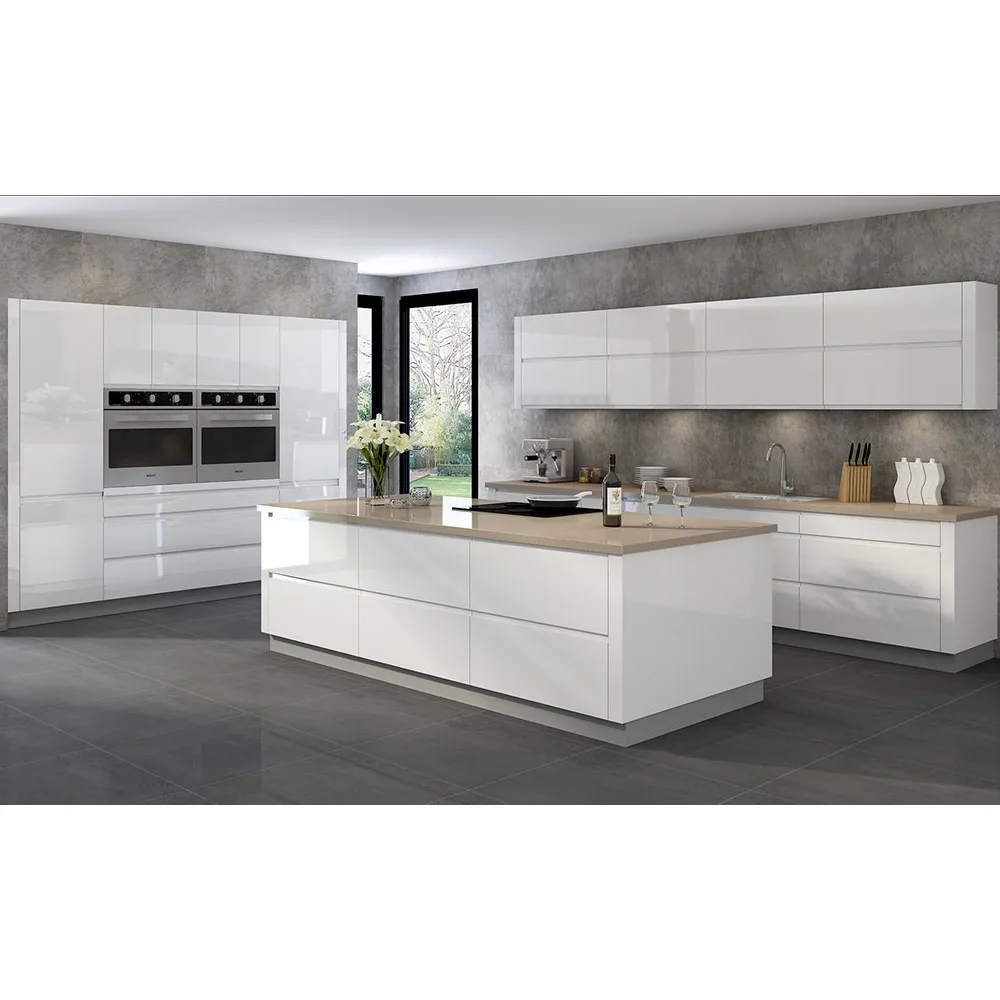 Оптовая продажа мебели MDF кухонные шкафы буфет с лаком|Кухонные шкафы| |