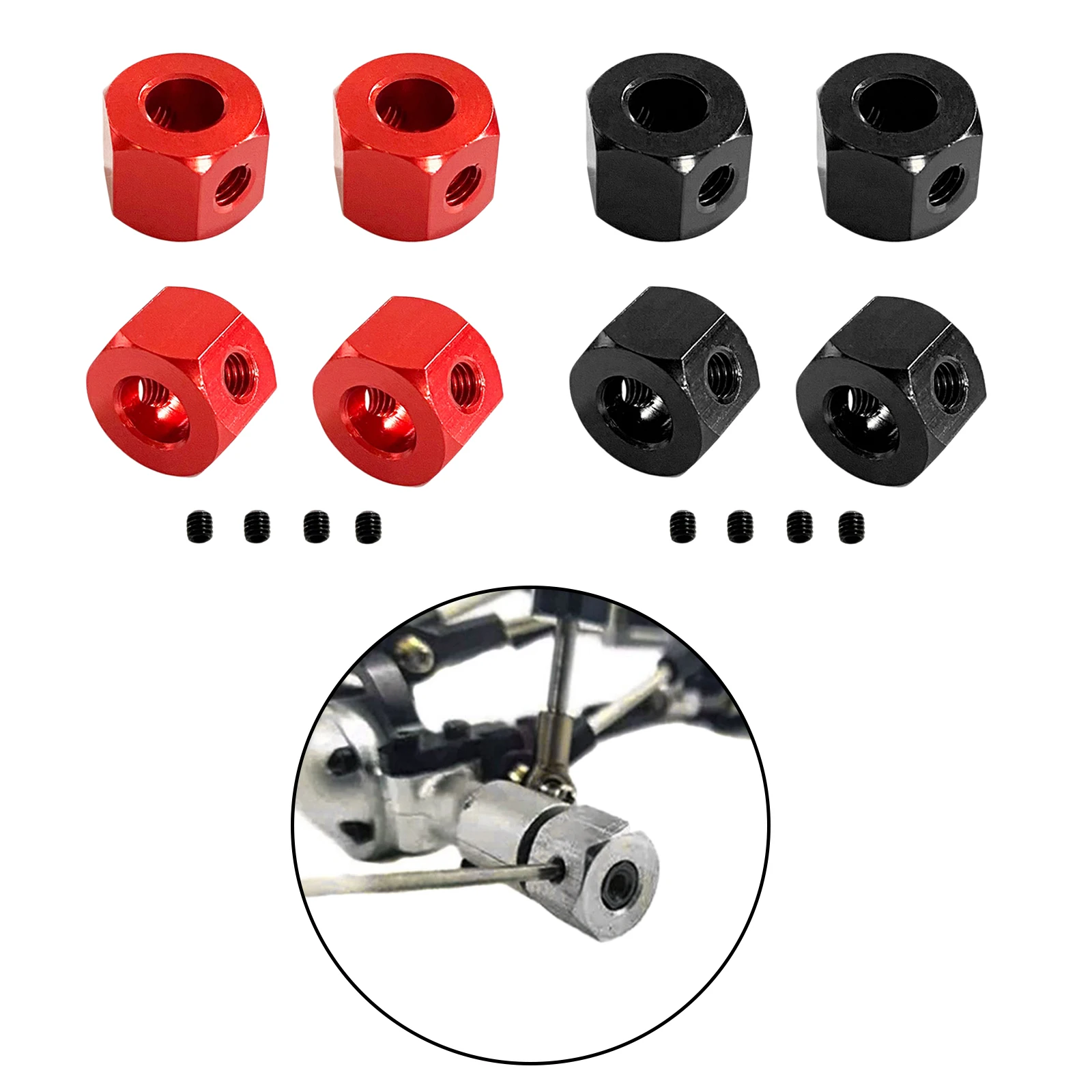 RC Truck Wheel Hex Hub Adapter 5mm to 12mm for WPL 1/16 B14K C34K 1/12 MN-D9 | Игрушки и хобби