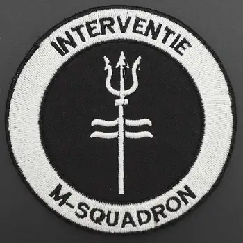 

INTERVENTIE M-SQUADRON embroidery hook backing patch Tactical Morale Badge IN BAG Jacket Arm hat