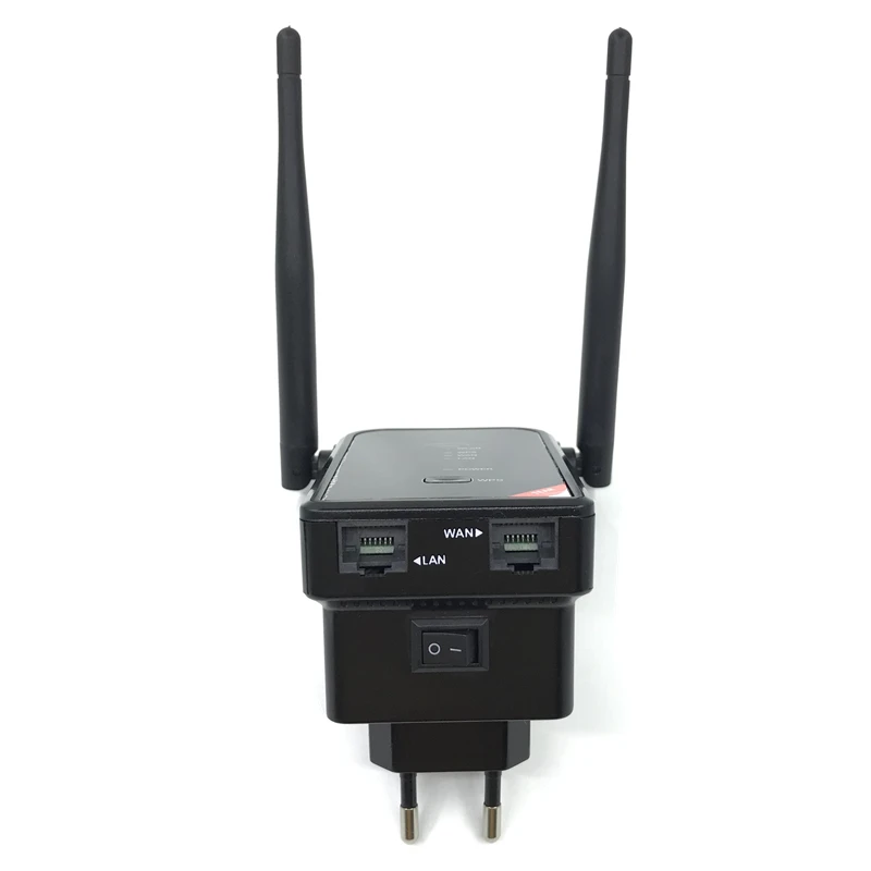 Ретранслятор Wifi беспроводной Router2.4G300M расширитель AP усилитель LAN Клиент мост IEEE802.11b/g/n EU штекер Wi fi Roteador - Цвет: black EU