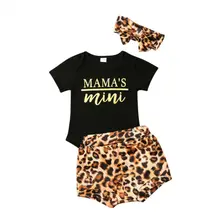Комплект одежды из 3 предметов для новорожденных мальчиков и девочек, комбинезон, боди+ штаны, комплект с шортами для детей 0-18 месяцев