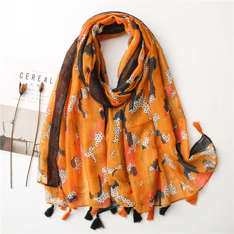 2020-fashion-soft-ombre-dot-pattern-tassel-scarf-shawls-long-beautiful-spot-print-lurex-trendy-hijab-wrap-scarves-free-shipping