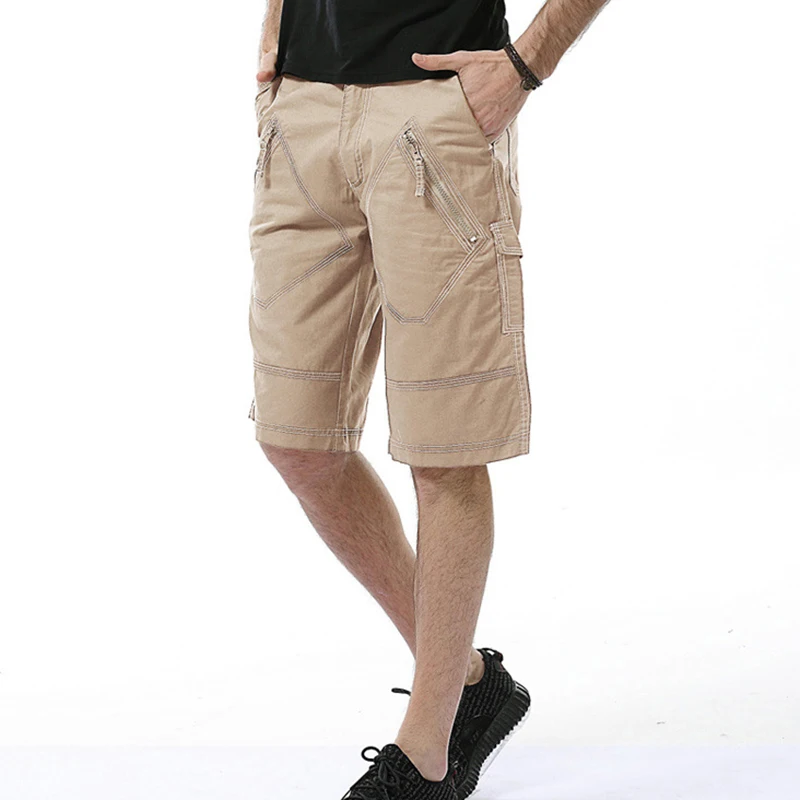 New Summer Men's Casual Five-point Pants Fashion Outerwear Men Pure Cotton Solid Color Overalls Shorts Plus Size 29-40 best casual shorts