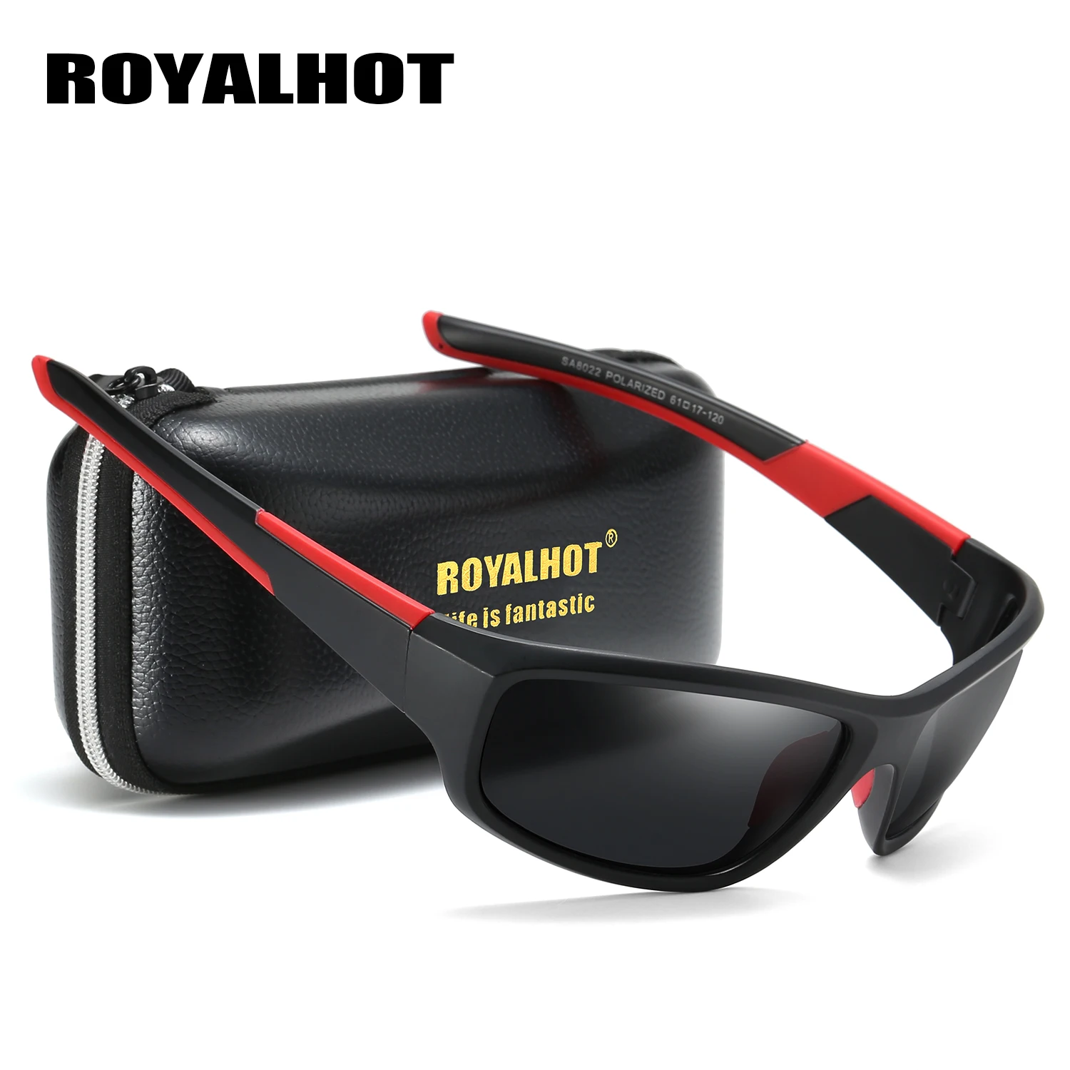 RoyalHot, мужские, женские, Поляризованные, черные и красные, спортивные солнцезащитные очки, Ретро стиль, солнцезащитные очки, солнцезащитные очки, 900204