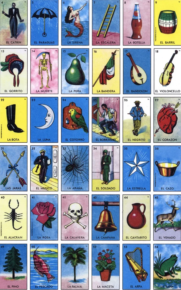 5 X7Ft 6 Style Loteria Mexicana Mexican Bingo Tabla Wall Custom Photo Studio Sfondo Vinile 220Cm X 150Cm