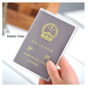

MCNEELY Transparent Clear Travel Passport Cover with Credit Card& ID Holder for Journey drop shipping