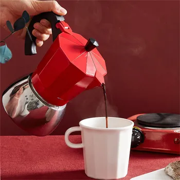 

Mocha Coffee Pot Aluminum Mocha Coffee Espresso Pot Coffee Pot Moka Pot Stove 3cup / 6cup Turkish Coffee Pot Pour Over Coffee