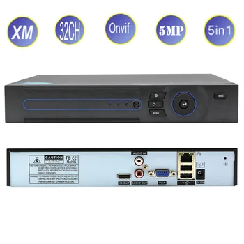 

Xmeye 32CH 4K H.265 CCTV NVR Video Recorder For 4K/5MP/1080P ONVIF IP Camera P2P Cloud Motion HDMI Detect Surveillance Security